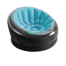 Надувне велюр-крісло Intex 66582 (blue)